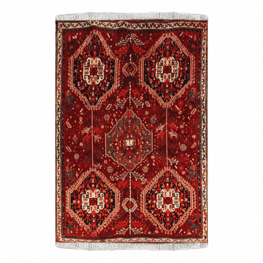 Shiraz Wool Persian Rug 5'6' x 7'7"  ITEM# 752
