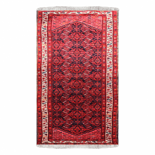 Hamadan Wool Persian Rug 3'5" X 13'7"  ITEM# 762